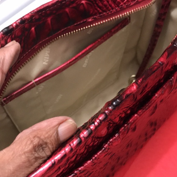 Brahmin Merlot Ombre Melbourne Hillary Crossbody BNWT - Picture 8 of 12